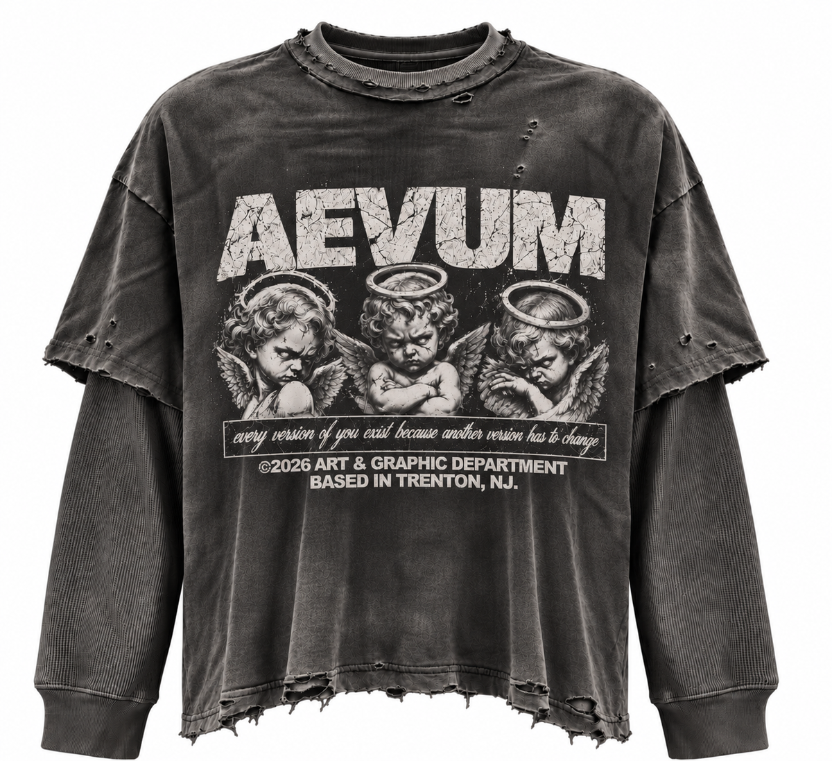 AEVUM Double Layered Thermal Long Sleeve - Grey